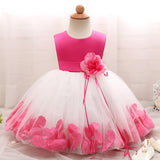 Toddler Girls Sequin Gown Dress Girls' Petal Dress Baby Toddler Princess Gown Dress