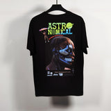 Cactus Jack McDonalds Shirt Puff Print Short Sleeve Hip Hop Loose T-shirt