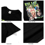 Oversized 90S T Shirt Hip Hop Print Short Sleeve T-shirt Men Couple's Tops