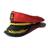 Sailor Hat Sea Military Cap White Hat Summer Retro Flat Top Military Cap