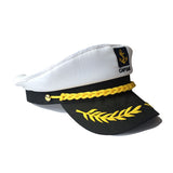Sailor Hat Sea Military Cap White Hat Summer Retro Flat Top Military Cap
