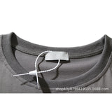 Marilyn Manson T Shirt Lightning Distressed T-shirt Men and Women Short Sleeve Loose