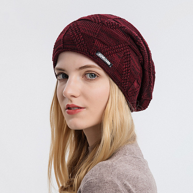 Mens Winter Hats Autumn and Winter Knitted Hat Woolen Cap Ear Protection Warm Hat