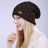 Women Winter Hats Men's and Women's Hats Sleeve Cap Winter Knitting Earmuffs Hat
