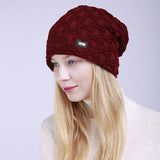 Women Winter Hats Men's and Women's Hats Sleeve Cap Winter Knitting Earmuffs Hat