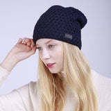 Women Winter Hats Knitted Men and Women Sleeve Cap Winter