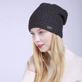 Women Winter Hats Knitted Men and Women Sleeve Cap Winter