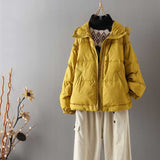 Women Winter Coats Puffer Jacket Down Coat White Duck Down Coat Female Hooded Long Sleeve Warm Winter Lightweight Down Jacket
