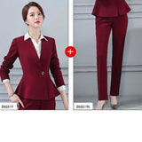 Women Autumn Uniform Designs Formal Style Office Lady Bussiness Attire Work Suit Business Suit Workwear