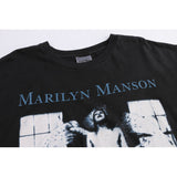 Marilyn Manson T Shirt Vintage Retro Fallen Angel Short Sleeve Summer Loose Fog