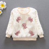 Girl Pullover Sweaters Bowknot Pullover Baby Clothing