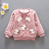 Girl Pullover Sweaters Bowknot Pullover Baby Clothing