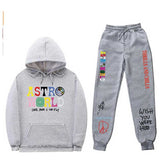 Travis Scott Astroworld Hoodie & Pant 2 Piece Set Printed Men and Women Fashion Casual Top