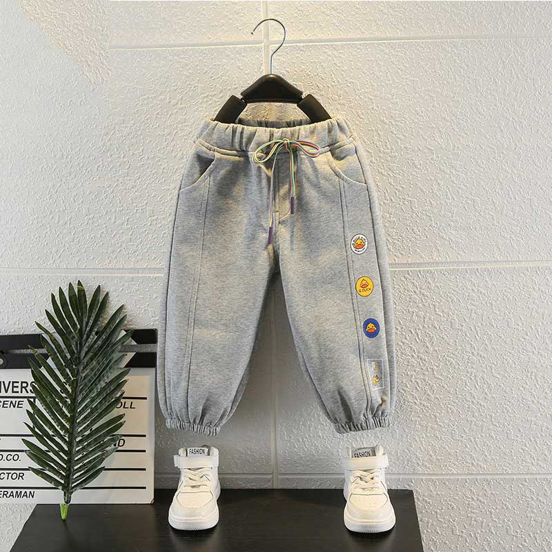 Toddler Boys Pants Small Yellow Duck Boys' Pants Spring and Autumn Leisure Sweatpants