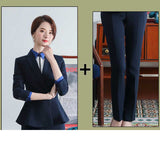 Women Autumn Uniform Designs Formal Style Office Lady Bussiness Attire Work Suit
