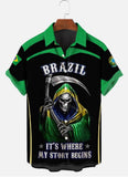 Men Beach T Shirts Men's Short Sleeve Shirt