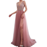 Olivia Wilde Dress Pink Embroidered Sequin Sexy Dress Evening Dress