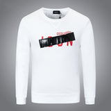 Dsq2 Hoodie DSQ Lian D2 Rectangular Three-Dimensional Printed Sweater Trendy Men's Autumn and Winter