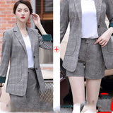 Women Autumn Uniform Designs Formal Style Office Lady Bussiness Attire Work Suit Suit Suit Jacket Business Clothing Leggings