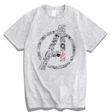 Marvel T Shirt T-shirt Cotton Short Sleeve Thor Iron Man