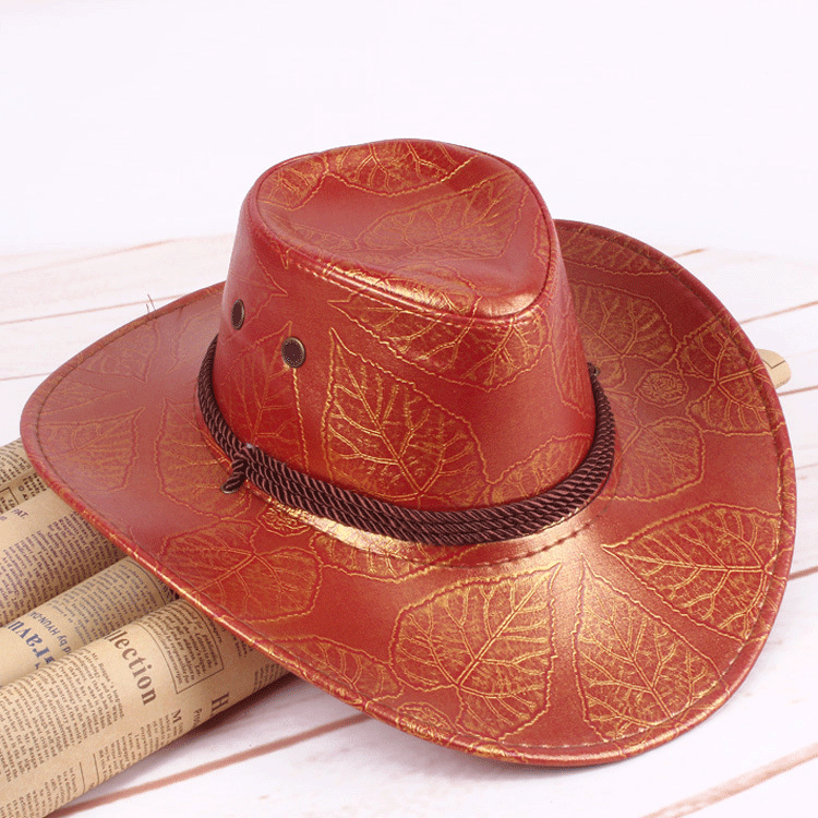 Cowgirl Hats Summer Woven Knight's Cap Outdoor Hat Sun Hat Men and Women Ventilation Cap