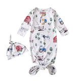 Knotted Baby Gown Children's Pajamas Men's and Women's Baby Anti-Kick Quilt Sleeping Bag