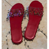 Women Open Toe Sandals Flats Summer Large Size Sandals Fashion Transparent Sandals Women