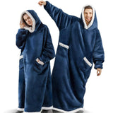 Hoodies Blankets Large Vertical Pocket Lazy Blanket Lamb Wool 120cm