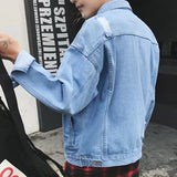 Paisley Denim Jacket Men's Loose Spring