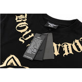 Boylondon T-shirt plus Size Fashion Slim Fit Printed Black