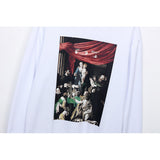 Virgin Oil Painting Direct Injection Printing Pure Cotton Terry Men and Women Couple round Neck Sweater sweatshirt