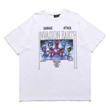 Oversized 90S T Shirt Japanese Five-Star Team Fried Street Short Sleeve Loose T-shirt Men and Women