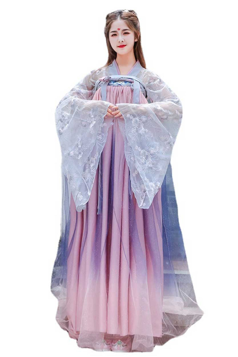 Chinese Traditional Dress Adult Three-Piece Set Elegant Chest-High Dress Embroidery