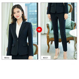 Women Autumn Uniform Designs Formal Style Office Lady Bussiness Attire Work Suit Business Suit OL