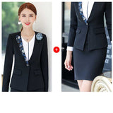 Women's Autumn Uniform Designs Formal Style Office Lady Bussiness Attire Work Suit Business Wear Suit