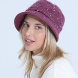 Women Winter Hats Knitted Hat Women's Autumn and Winter Bucket Hat plus Velvet Thickening