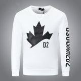 Dsq2 Hoodie DSQ Lian D2 Black Clover Printed Sweater Trendy Men's Autumn and Winter