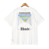 Rhude T Shirt Abstract Tunnel Printed Loose T-shirt