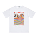 Purple Brand T Shirts Spring/Summer Letter Print Hip Hop Men's and Women's Loose Casual Short-Sleeved T-shirt