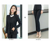 Women Autumn Uniform Designs Formal Style Office Lady Bussiness Attire Work Suit Suit Suit Suit Overalls