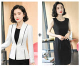 Women's Autumn Uniform Designs Formal Style Office Lady Bussiness Attire Work Suit Women's OL Jacket