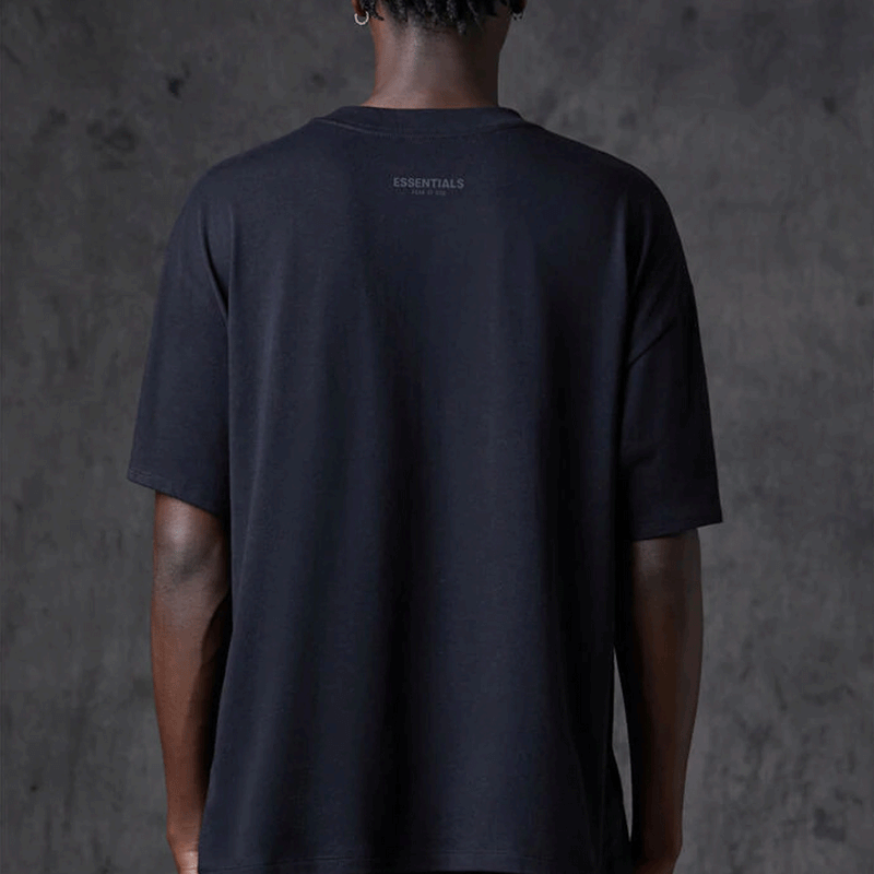 Fog Fear of God Essentials T Shirt Double Line Short Sleeve Solid Color Small Icon Bottoming Shirt Couple T-shirt Men's Three Pieces in One Pack