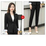 Womens Autumn Uniform Designs Formal Style Office Lady Bussiness Attire Work Suit