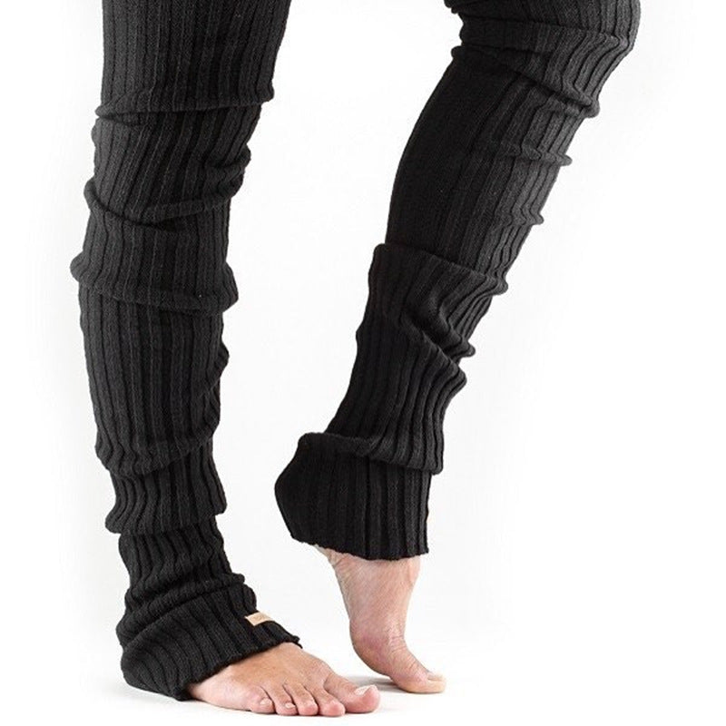 Winter Thick Knit Thigh High Socks Long Stockings Boot Yoga Exercise Leg Warmer Warm Wool Foot Sock Stockings