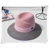 Fedora Golf Hats Fall/Winter Wool Cap Wide Wool Felt Hats Children