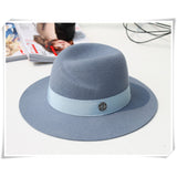 Fedora Golf Hats Fall/Winter Wool Cap Wide Wool Felt Hats Children