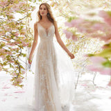 Women Lace Wedding Dress Yarn Dress Sexy B Neck Sleeveless Lace Wedding Dress