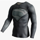 Marvel T Shirt Summer Long-Sleeve Quick Drying Clothes Tights