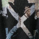 Ow Monet Oil Painting Arrow Knitted Sweater Arrow Wool Sweater Men's Clothing Owt sweatshirt