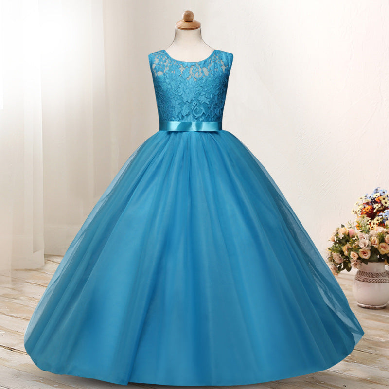 First Communion Dress Vestidos De Primera Comunion Lace Ball Gown Girl Party Princess Pageant Gown Performance Wear